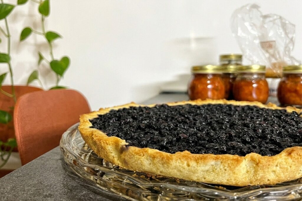 Crostata ai mirtilli di montagna